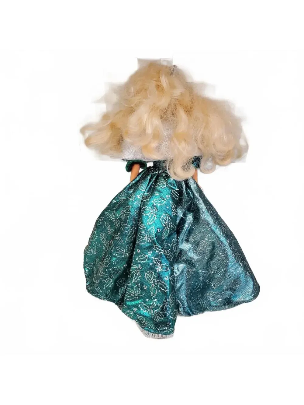 Vintage Barbie Christmas Holiday Fashion Doll Teal Holiday Gown Blonde Hair